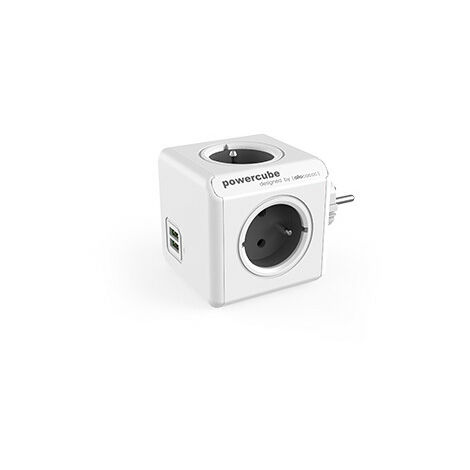 Powercube Allocacoc PowerCube Original USB Type E - 4 sortie(s) CA - Intérieur - Type E (FR) - Gris - CE - 16 A (2202GY/FROUPC)