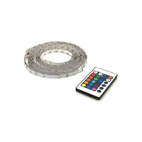 Profile RGB ruban LED 12V 5m + télécommande