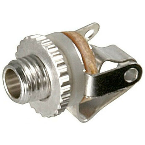 Goobay 11084 Presa Jack Da Pannello 6,35 Mm Mono Con Interruttore A Contatto – Struttura Aperta Per Audio Professionale