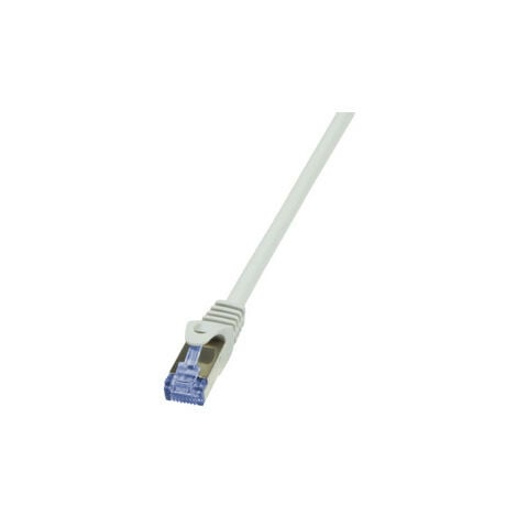 Câble réseau RJ45 gris cat.7 S/FTP 0,5 m, RJ45 catégorie 7