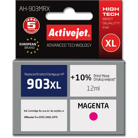 Activejet AH-903MRX - Encre à pigments - Violet - HP - OfficeJet Pro 6950 -  6960 - 6970 - Impression à jet