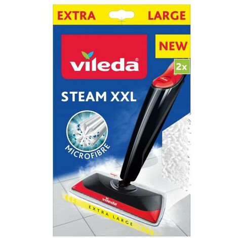 Lot de 8 housses de rechange pour nettoyeur vapeur Vileda Steam XXL Lavable en blanc 