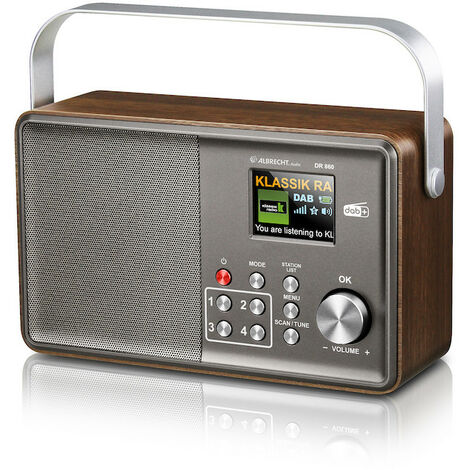 Albrecht DR 860 Senioren Digitalradio holz/silber (27860)