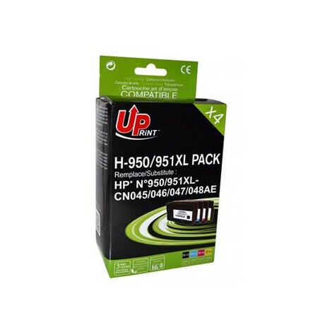 HP 912XL Pack de 4 cartouches génériques Noir, Jaune, Cyan, Magenta