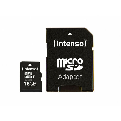 Carte Mémoire micro SD 16Go + Adaptateur SD - SP Silicon Power