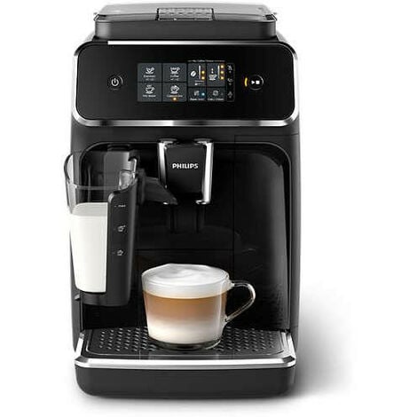 machine à expresso automatique avec broyeur connecté pour Café en grains et  moulu 1450W gris noir