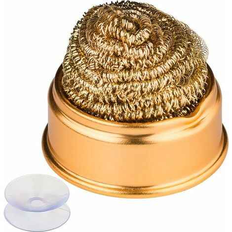 fixpoint Nettoyeur de pannes de fer à souder, y compris fil de nettoyage de pannes et support Kit, inclus : support, laine de nettoyage (45239)