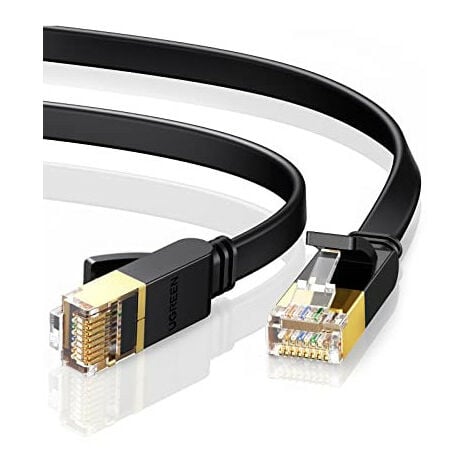3m Câble réseau plat Cat 8.1 RJ45, Câble Ethernet Cat 8 LAN