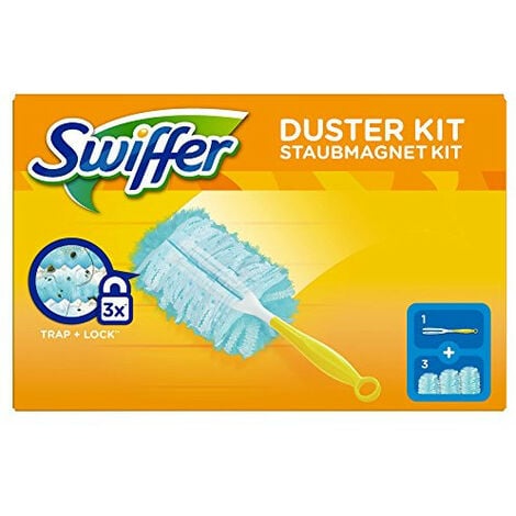 Swiffer Duster Kit de Dépoussiérage, 1 Plumeau + 5 Recharges
