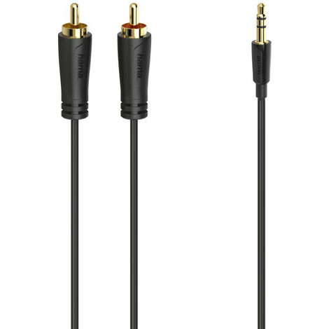 Adaptateur de fiche jack stéréo 3,5 mm Hama - 2x prises RCA