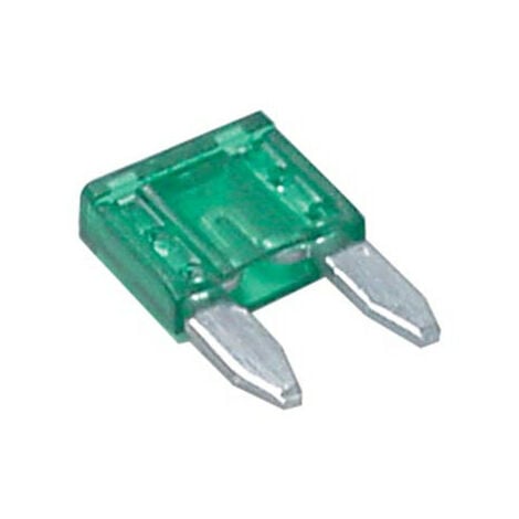 Mini-fusible plat 30A vert