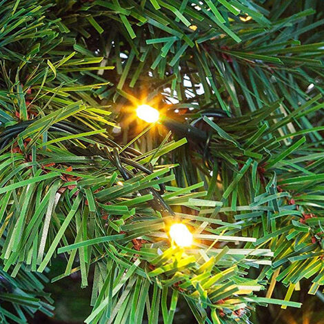 Froadp 120cm Künstlicher Weihnachtsbaum aus PVC Leuchtende Weihnachtsbäume Abziehbar Christbaum mit 220 Zweige & 120 LEDs Tannenbaum mit Ständer