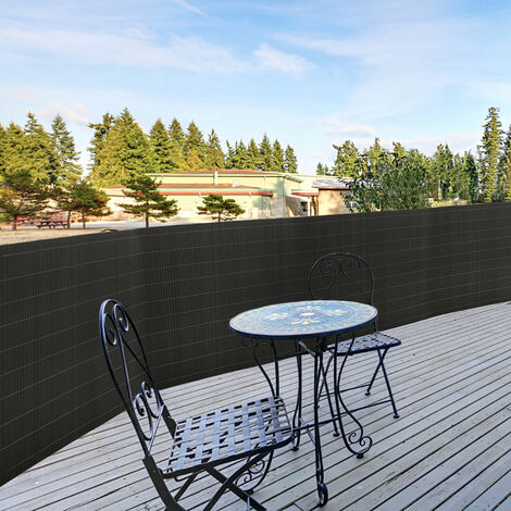 Froadp 120x1000cm PVC Sichtschutzmatte Sichtschutzzaun Windschutz