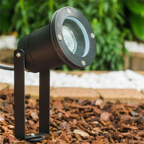 Froadp 3W Warmweiß LED Gartenleuchte Rasen Licht mit Erdspieß Garten  Strahler Wasserdicht IP65 Außen-Dekoleuchten Keine Stecker, 2 Stück
