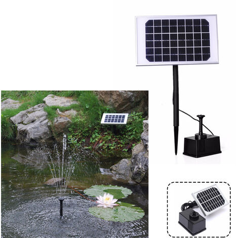 UISEBRT Solar Teichpumpe 1.8W - Springbrunnenpumpe Für Garten & Teich