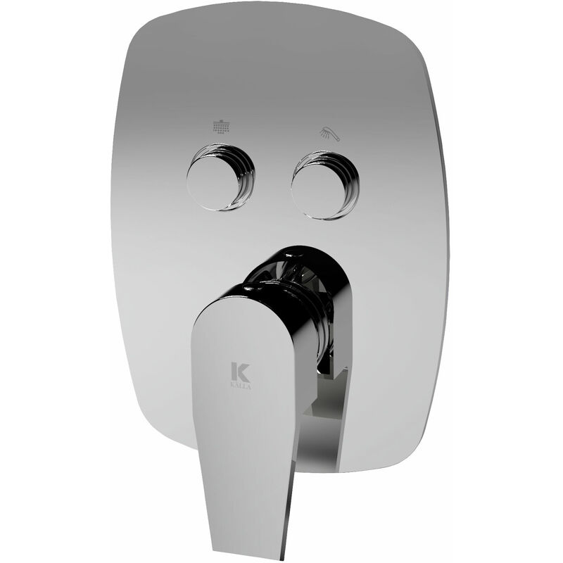 de douche encastré avec boutonpoussoir 2 voies ARVET KÄLLA