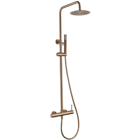 Ensemble De Douche Monocommande Monza Or Rose Brossé Imex Imex Bdm039 Orc