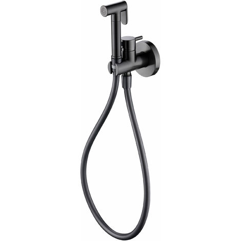 Robinet de bidet avec mitigeur  Modèle MUNICH  Couleur noir  Finition en métal noir gun [IMEX®]