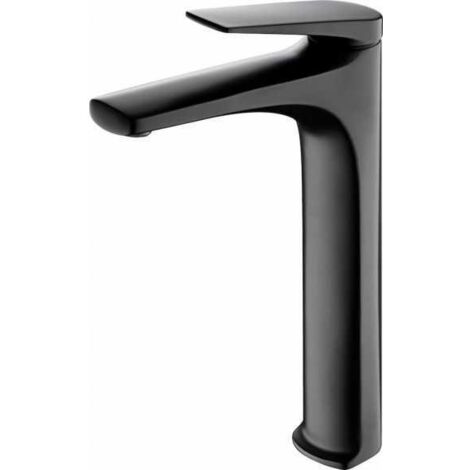 Robinetterie de lavabo haut avec mitigeur  Modèle DELOS  Couleur noir [ IMEX® ] (1/3)