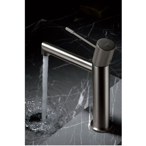 Robinet de lavabo monocommande  Modèle LINE  Couleur Or rose finition brossée en Or rose [IMEX®]
