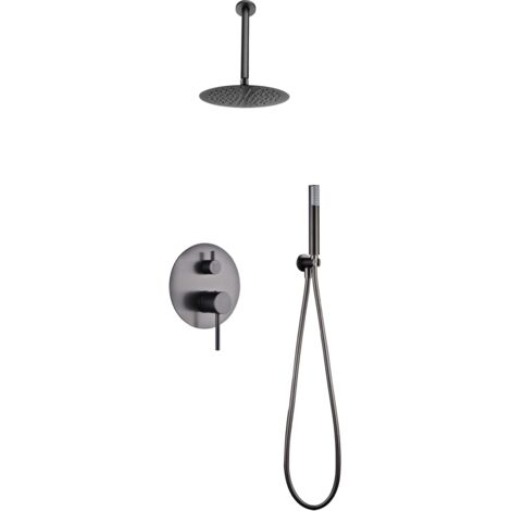 Ensemble De Douche Monocommande Encastré Tivoli Black Gun Metal Imex Imex Gpt039 Bgm (1/4)