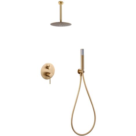 Ensemble De Douche Monocommande Encastré Tivoli Or Brossé Imex Imex Gpt039 Oc