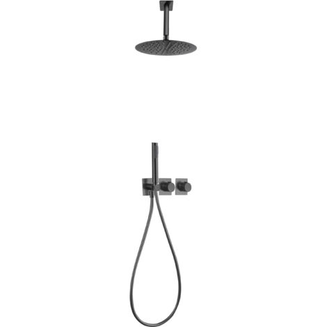 IMEX GTN062/BGM NEPAL Conjunto Ducha Termostatico Empotrado Black - ref: GTN062/BGM