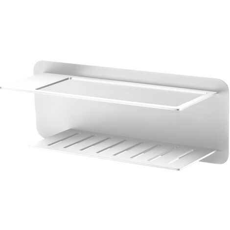 IMEX Portasapone frontale en acier inox S304 et laiton finition blanc mat modele BETHARI ADT009 (1/2)