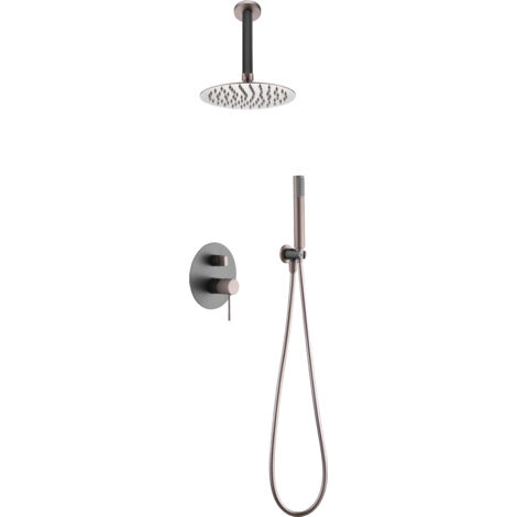 Ensemble De Douche Encastré Top Gris Mat-champagne Imex Imex Gpq038 Gc