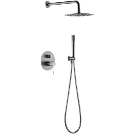 Ensemble De Douche Encastré Line Nickel Brossé Imex Imex Gpd038 Nq