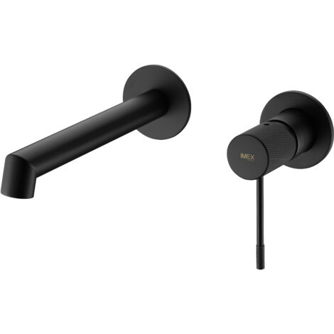 Monocommande Lavabo Encastré Line Noir Mat Imex Imex Gld038 Ng
