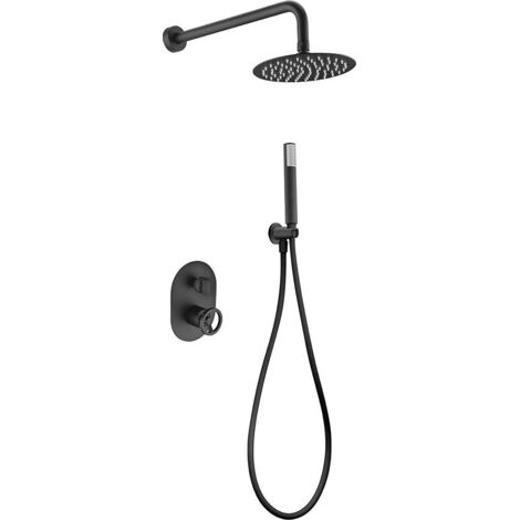 Ensemble de douche encastré olimpo noir mat (1/3)