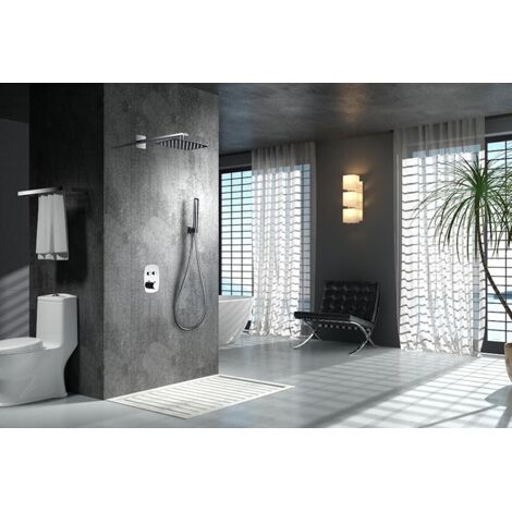 Ensemble De Douche Encastré Hidra Chromé Imex Imex Gph035