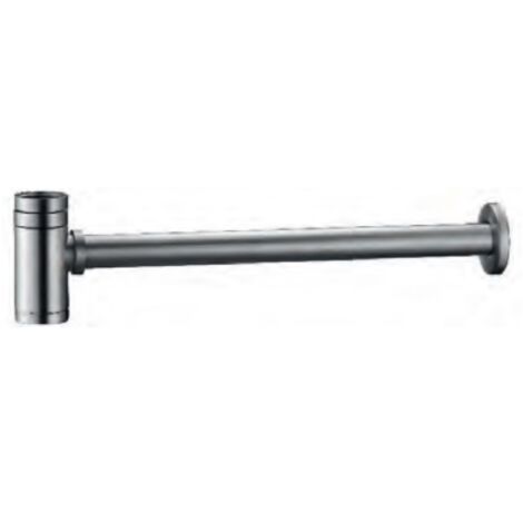 Siphon Rond Argent  Finition en Nickel Brossé [IMEX®]