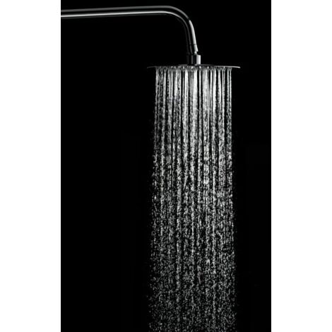 Vaporisateur de douche rond gris finition chromée 21x21 [ IMEX® ] (1/3)