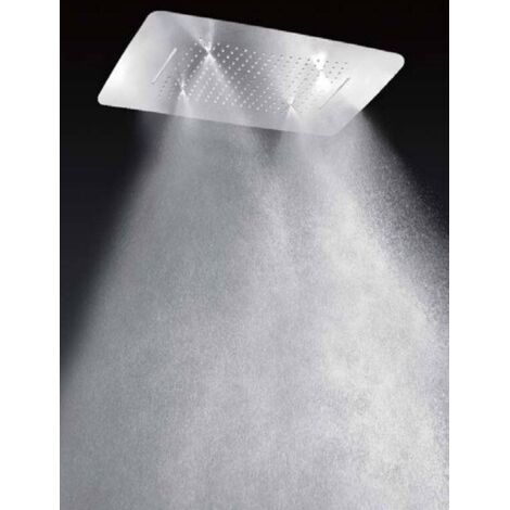 Pulvérisateur de douche rectangulaire gris finition chrome 55x67 [IMEX®] (1/4)