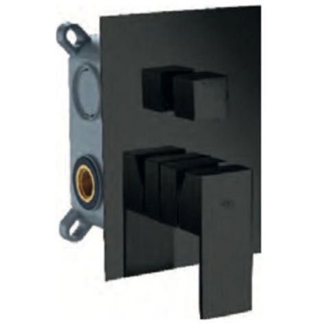 Robinet Monocommande Encastré 2 Voies Noir Mat Imex Imex Gsm02v Ng