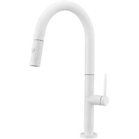 Robineterie Cuisine Extensible Samoa Blanc Mat Imex Imex Gce017 Bl