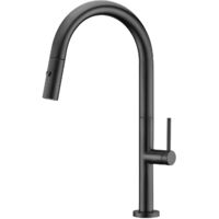 Robineterie Cuisine Extensible Samoa Noir Mat Imex Imex Gce017 Ng