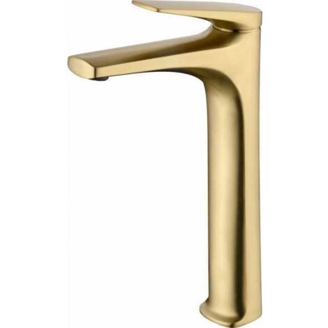 IMEX - Rubinetteria bagno e doccia, rubinetto monocomando vasca con beccuccio SERIE MONZA Oro rosa Spazzolato - BDM039-4ORC
