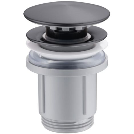Scarico Click-clack Pvc Black Gun Metal Imex Imex Vcc022