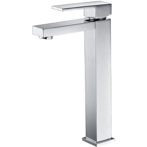 IMEX Miscelatore lavabo alto Valencia cromato in ottone e zama con cartuccia ceramica Ø25mm e tubi flessibili inclusi modello Imex-BDV003-3 (1/2)