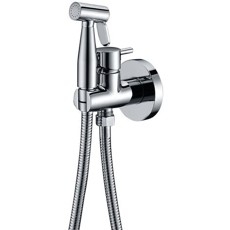 Rubinetto per bidet a monocomando  Modello MONACO  Colore grigio  Finitura cromata [IMEX®]