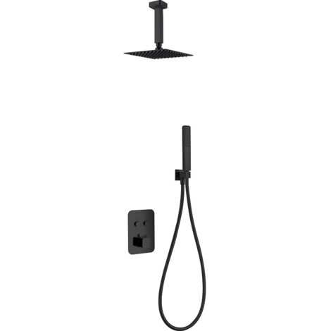 Kit Incasso Doccia Termostatico Portugal Nero Opaco Imex Imex Gtp022 Ng (1/3)
