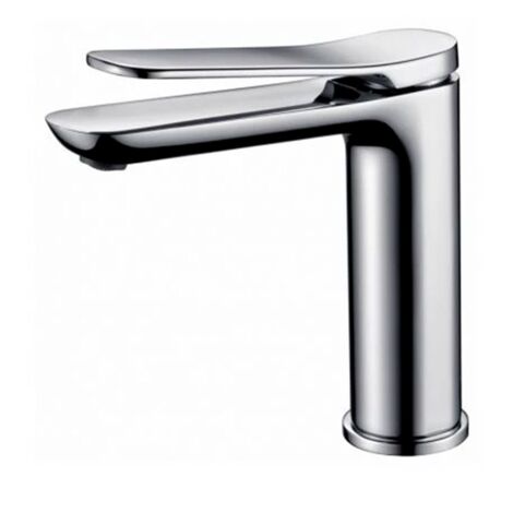 IMEX Miscelatore lavabo monocomando in ottone cromato e zama cartuccia ceramica Ø25mm tubi flessibili 3-8 inclusi finitura cromata serie Danimarca Imex-BDR031-1 (1/3)