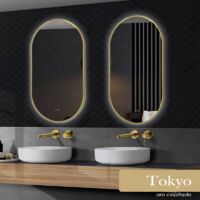Specchio da bagno con luce LED Ledimex TOKY022-90OC 90 x 50 cm