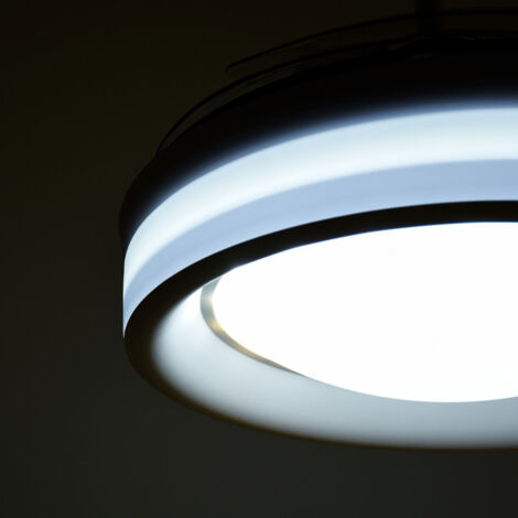 Ventilador Plafón de Techo TITAN, BEL AIR HOME - Motor DC con Aspas Desplegables con Luz Led 36W (3000K, 4000K, 6500K) Con Mando a Distancia Incluido (BLANCO)