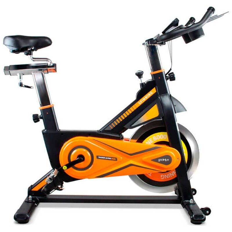 Bicicleta ciclo indoor Trainer ALPINE 8000. Volante de Inercia 25 kg Avanzado. Gridinlux