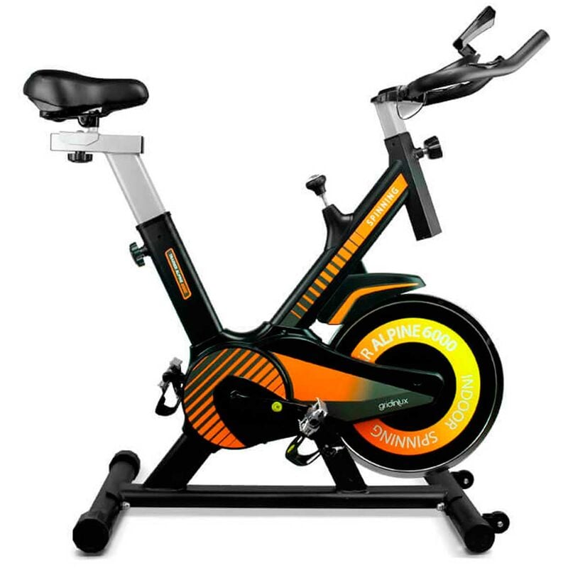 Bicicleta Ciclo Indoor Trainer ALPINE 6000. Volante de Inercia 10 kg Avanzado. Gridinlux