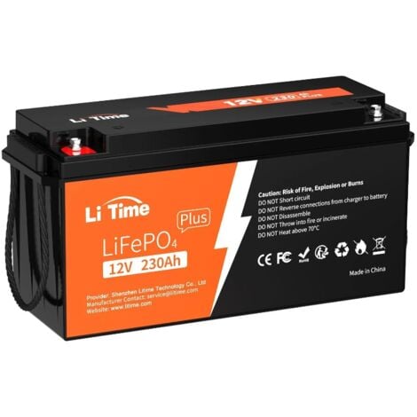 LiTime 12V 230Ah Plus Low-Temp-Schutz LiFePO4 Batterie Eingebautes